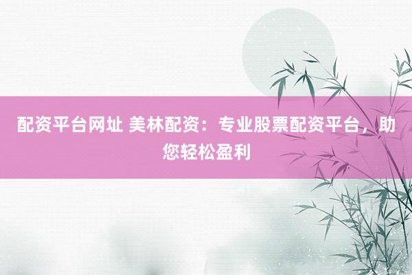 配资平台网址 美林配资：专业股票配资平台，助您轻松盈利