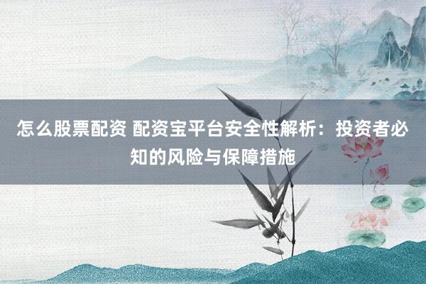 怎么股票配资 配资宝平台安全性解析：投资者必知的风险与保障措施