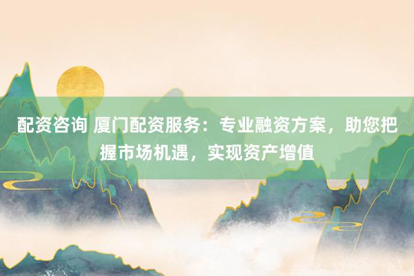 配资咨询 厦门配资服务：专业融资方案，助您把握市场机遇，实现资产增值