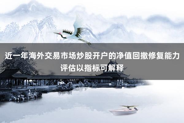 近一年海外交易市场炒股开户的净值回撤修复能力评估以指标可解释